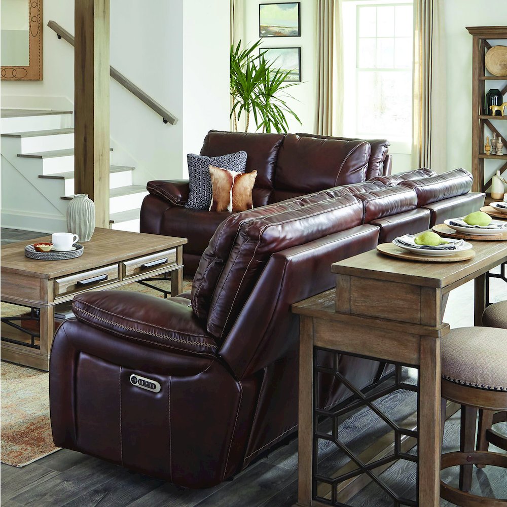 Vail - Burnt Sienna Power Reclining Sofa. Picture 7