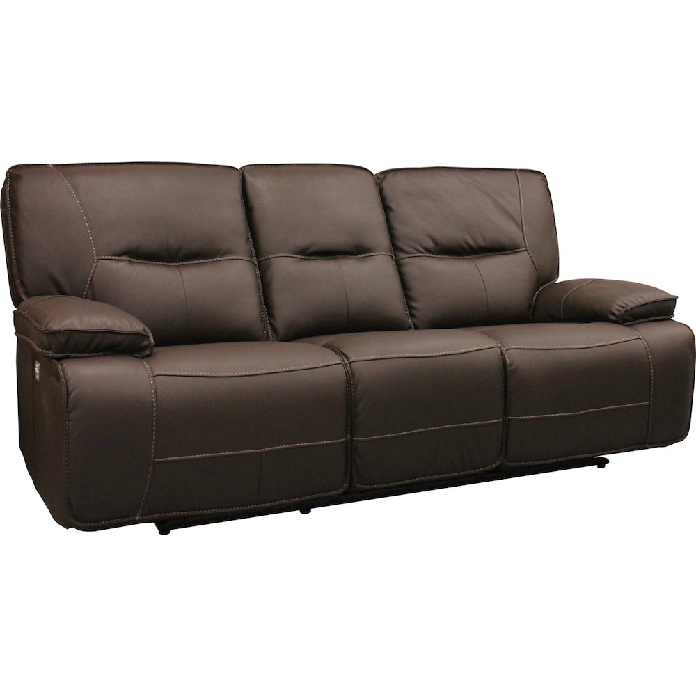 Spartacus - Chocolate Power Reclining Sofa Loveseat and Recliner. Picture 2