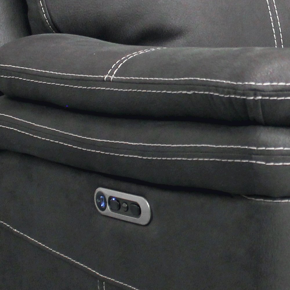Mason - Charcoal Power Reclining Sofa. Picture 6