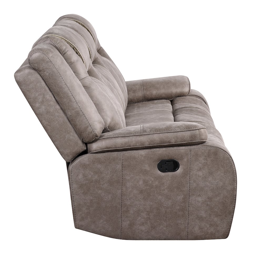 Blake - Desert Taupe Manual Reclining Sofa and Loveseat. Picture 5
