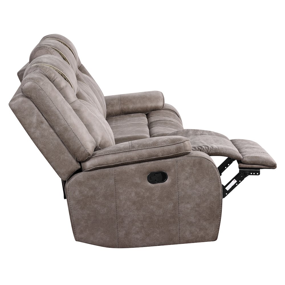Blake - Desert Taupe Manual Reclining Sofa and Loveseat. Picture 6