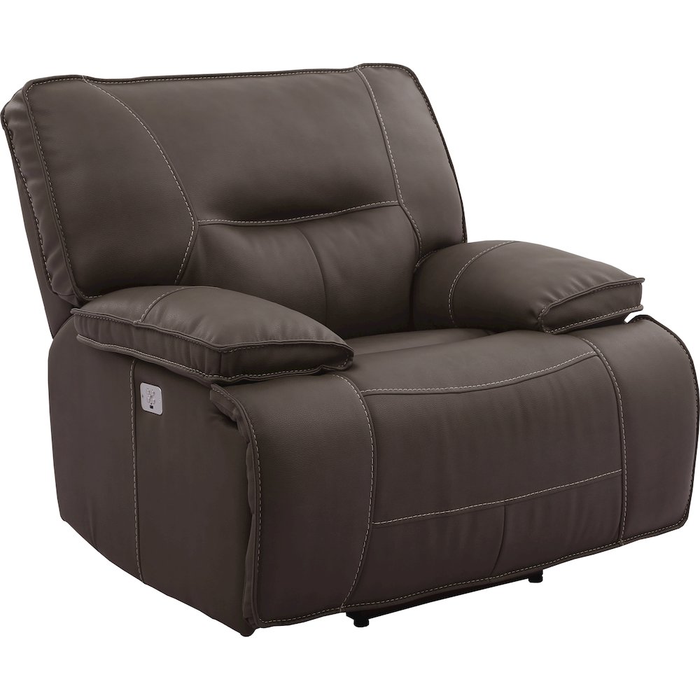 Spartacus - Chocolate Power Reclining Sofa and Recliner. Picture 4
