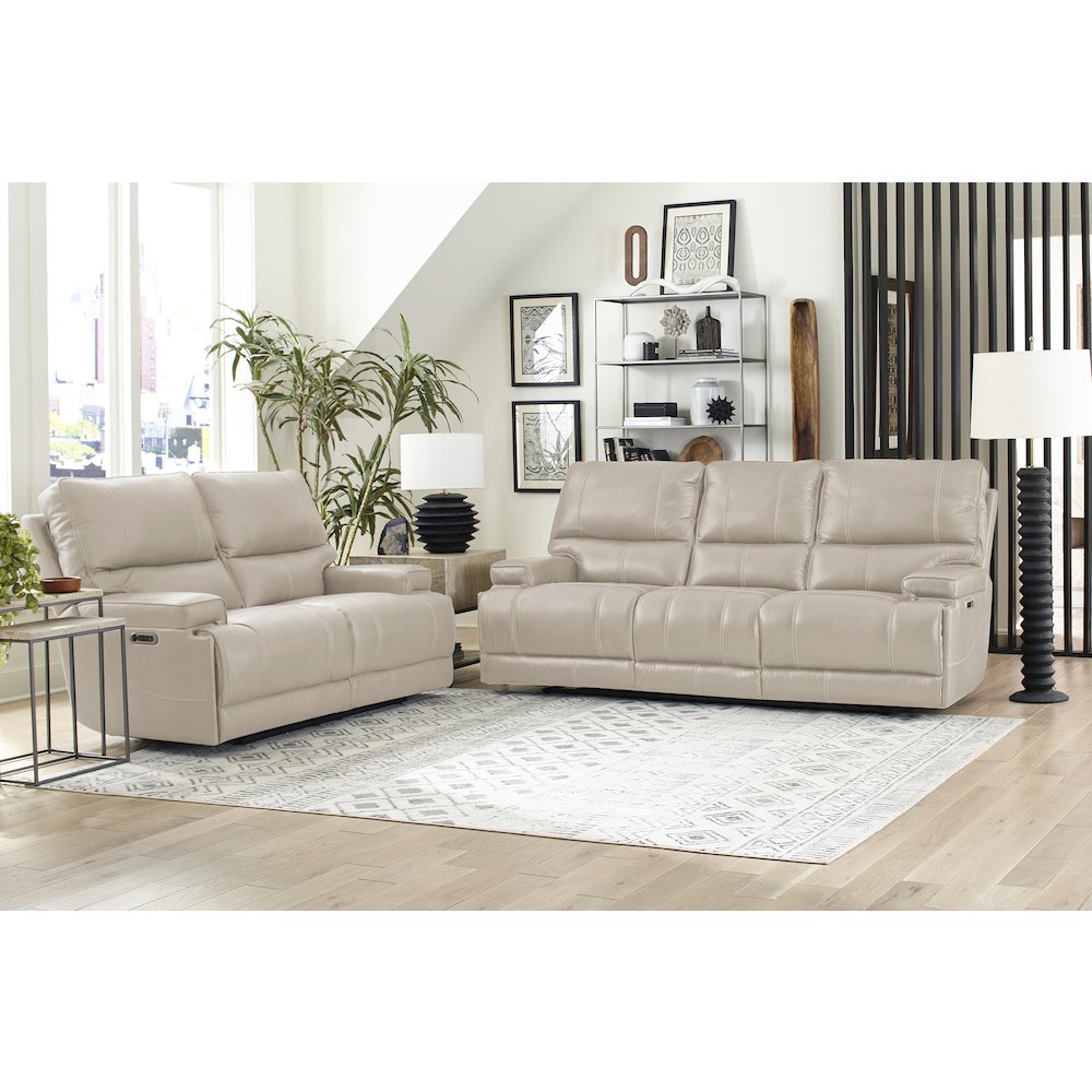 Whitman - Verona Linen - Powered By Freemotion Cordless Power Reclining Sofa. Picture 6