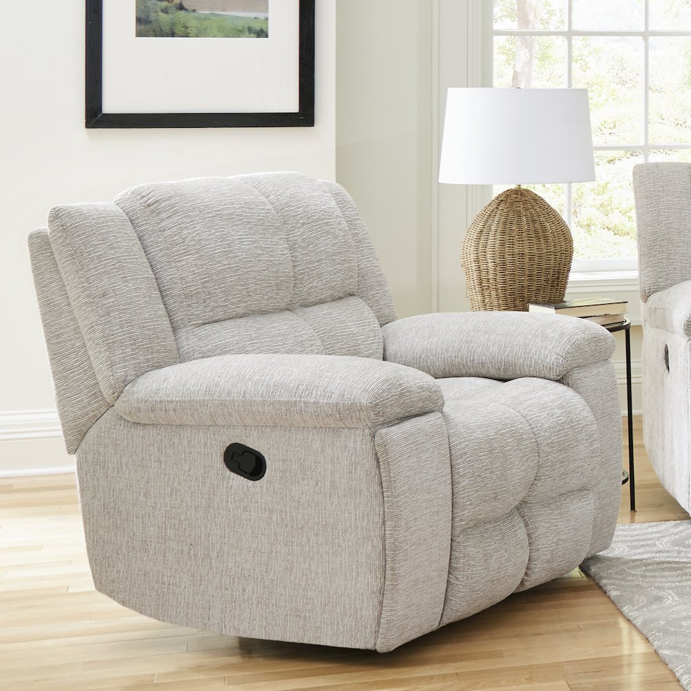 Buster - Opal Taupe Manual Reclining Sofa and Recliner. Picture 14