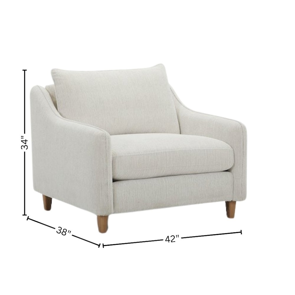White Accent Chairs Set of 2, Armchair Style Living Room Side Chairs. Picture 6