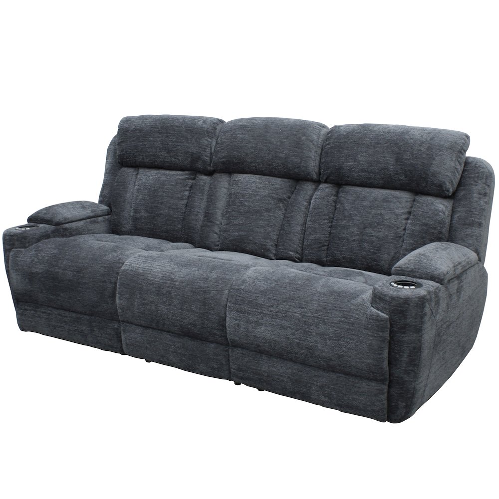 Dalton - Lucky Charcoal Power Reclining Sofa and Loveseat. Picture 2