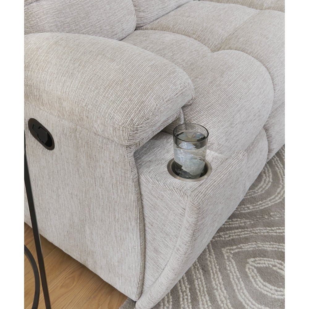 Buster - Opal Taupe Manual Reclining Sofa and Recliner. Picture 15