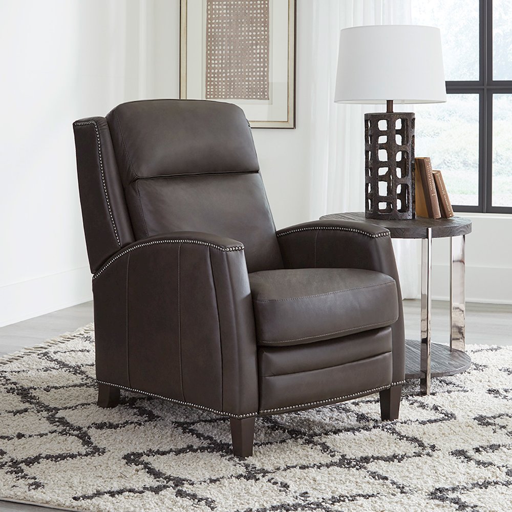 Vermont - Slate Noire Manual Pushback Recliner. Picture 12