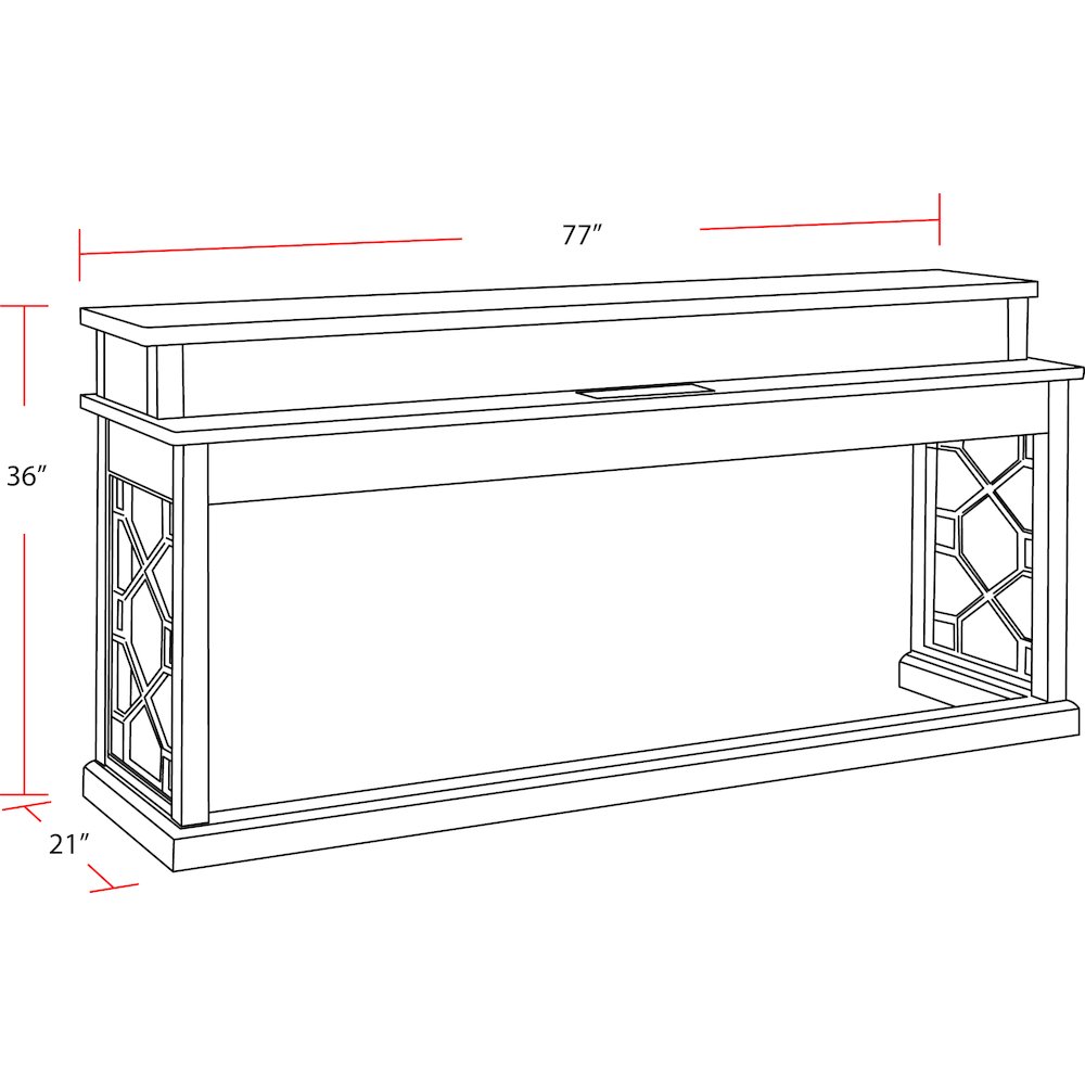 Smokey Grey Cocktail Table with 2 End Tables and Console Table with 3 Stools. Picture 13