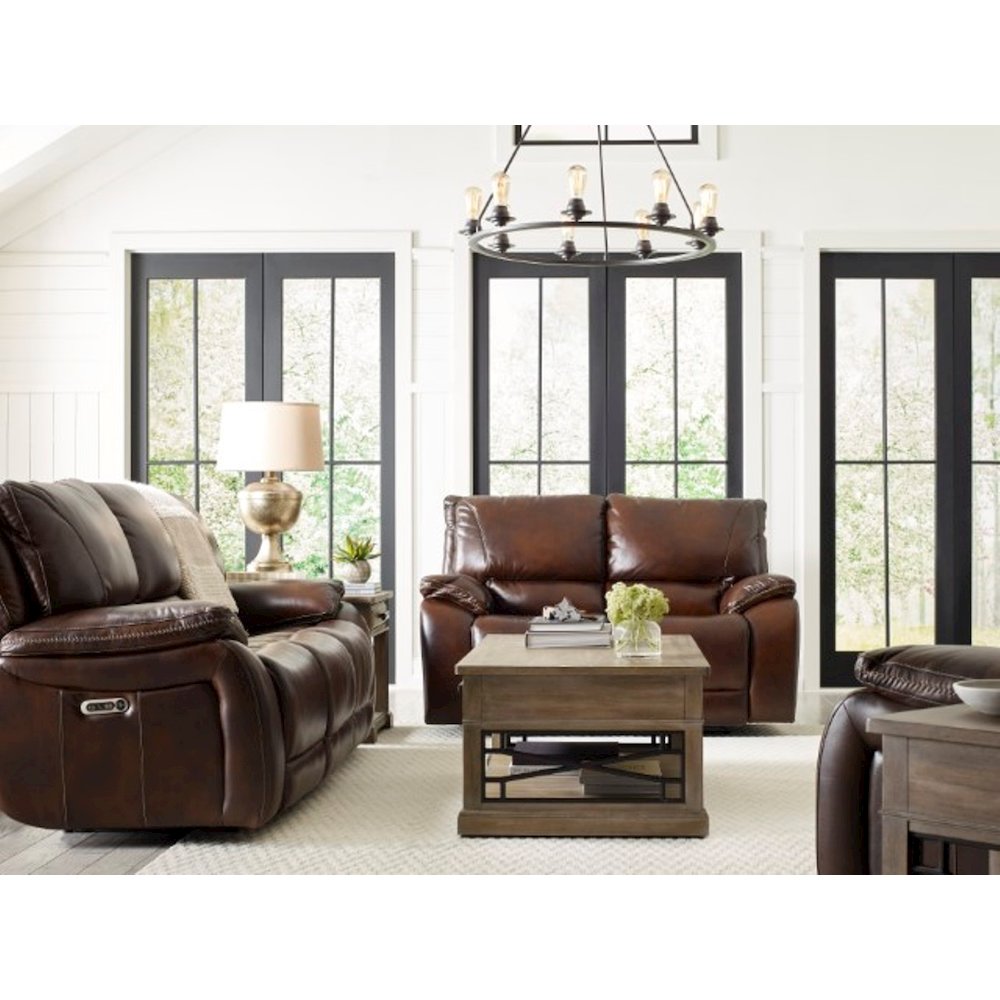 Vail - Burnt Sienna Power Reclining Loveseat. Picture 3