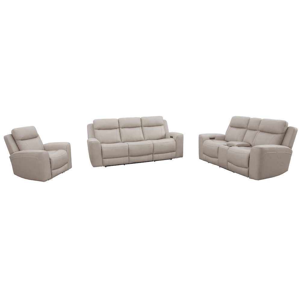 Calgary - Stone Power Reclining Sofa, Loveseat and Recliner. Picture 1
