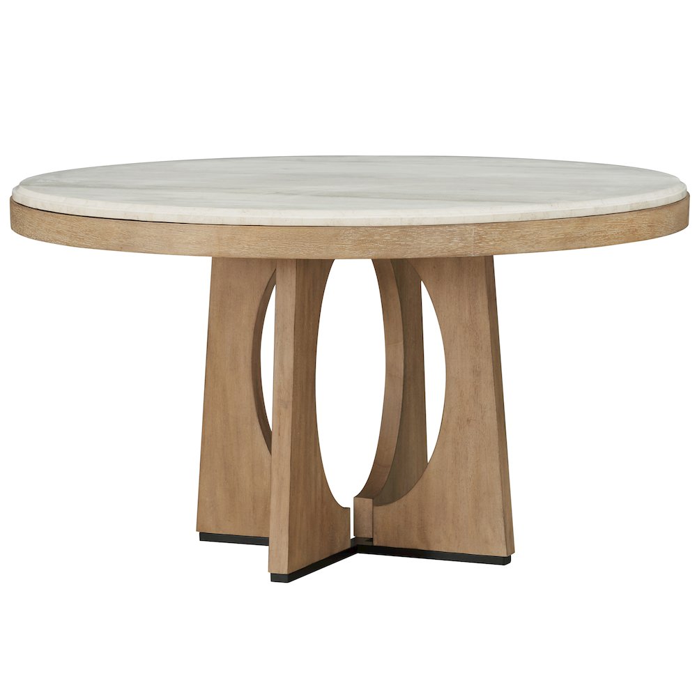 Dining 54" Round Table with buffet server & 4 barrel chairs. Picture 2