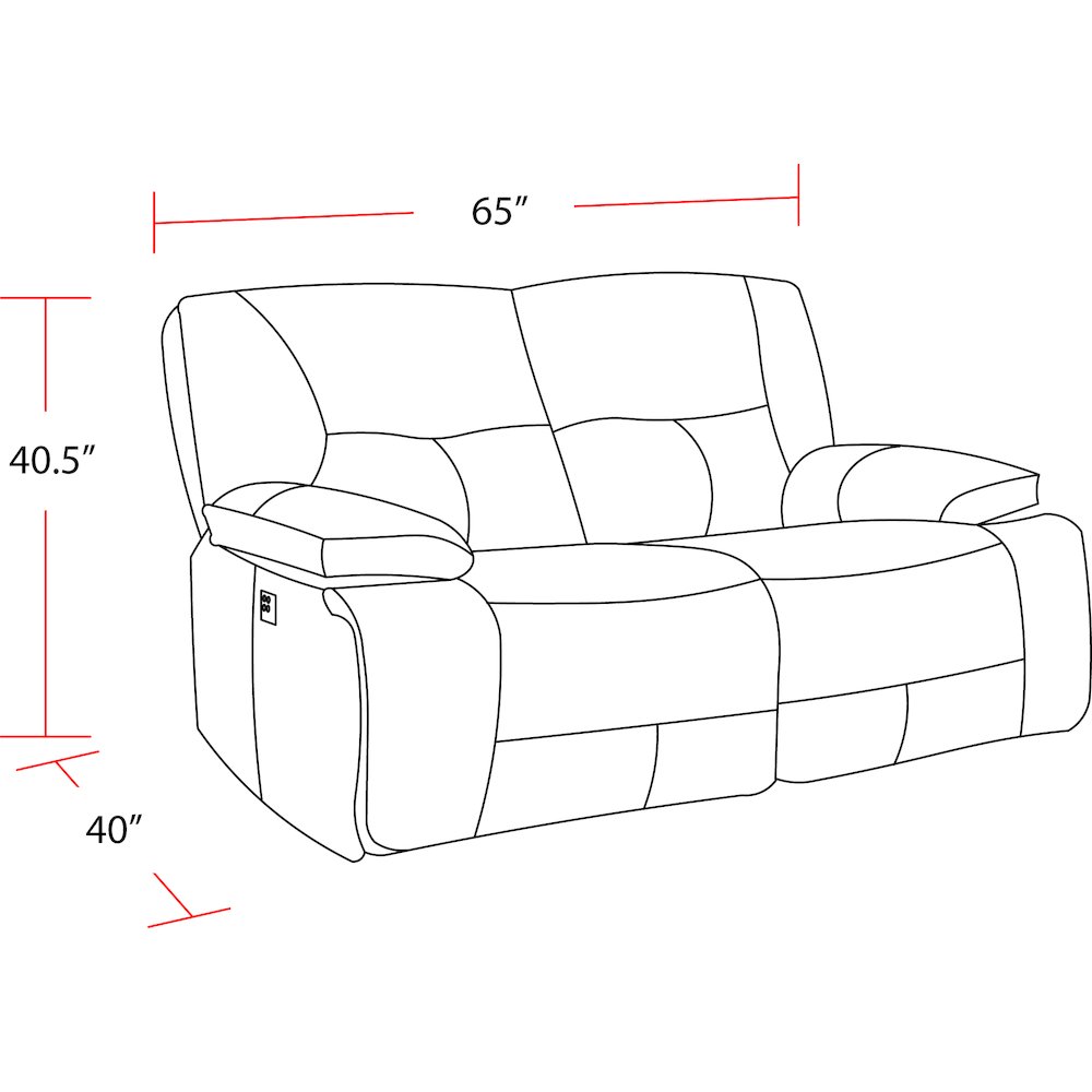 Spartacus - Black Power Reclining Sofa Loveseat and Recliner. Picture 15
