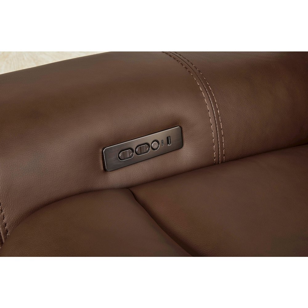 Calgary - Autumn Umber Power Reclining Sofa and Recliner. Picture 14