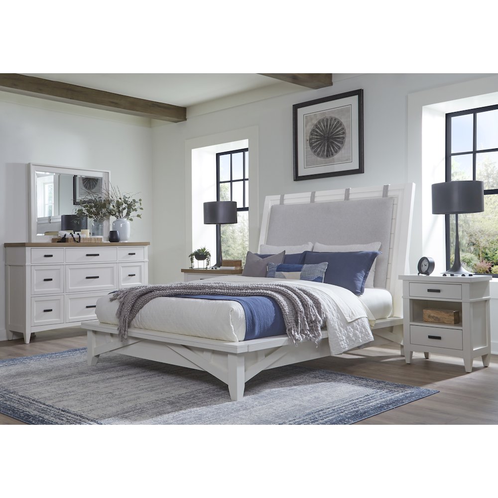 Modern Bedroom 6 Drawer Chest. Picture 18