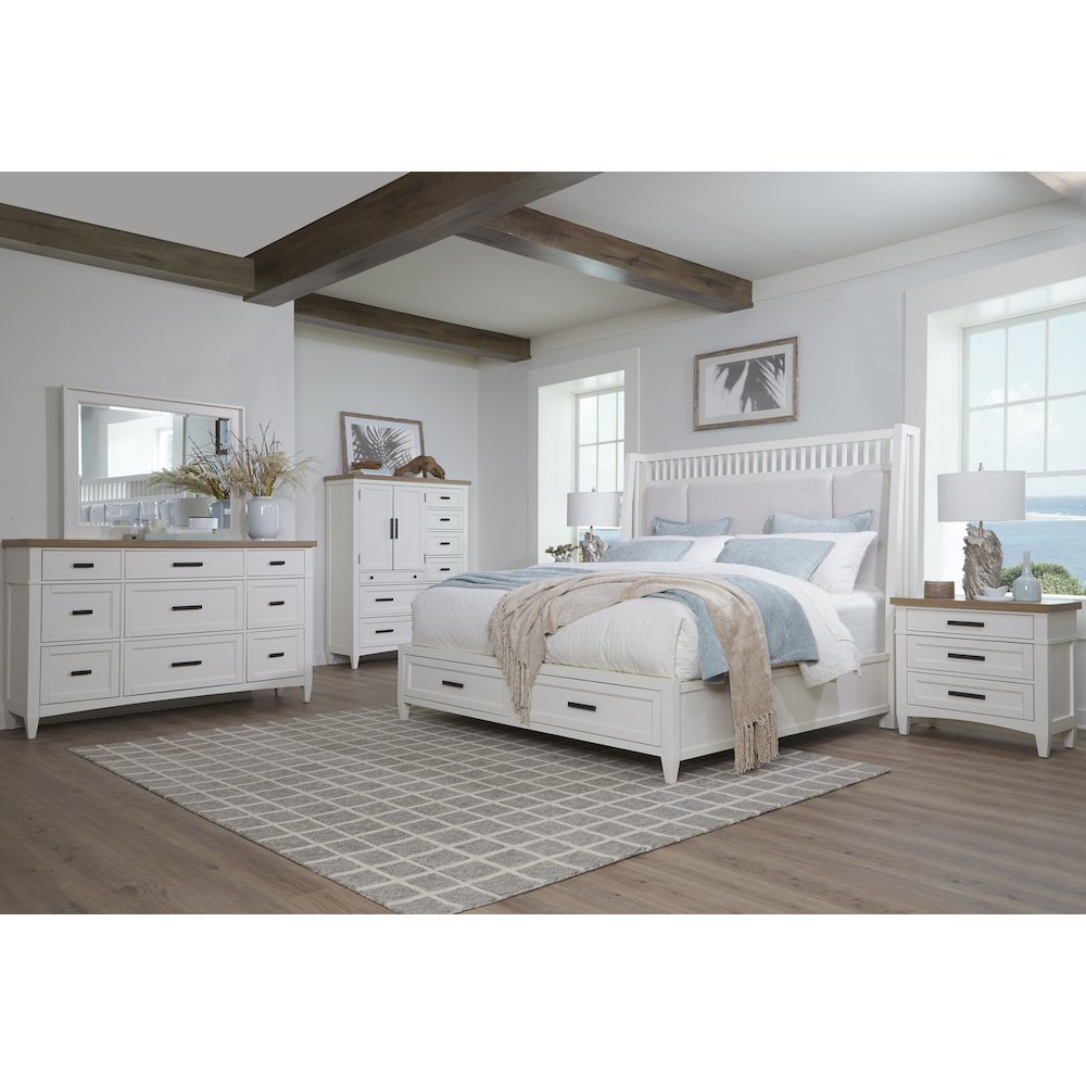 Modern Bedroom 6 Drawer Chest. Picture 10