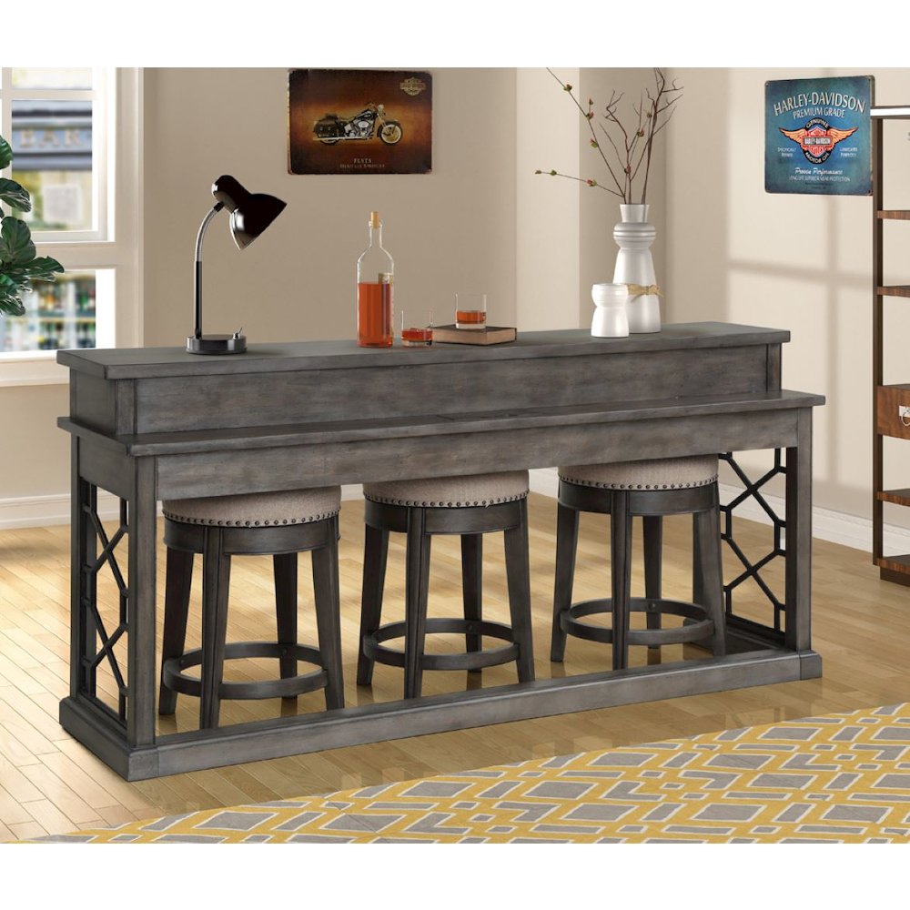 Sundance - Smokey Grey Swivel Stool. Picture 6