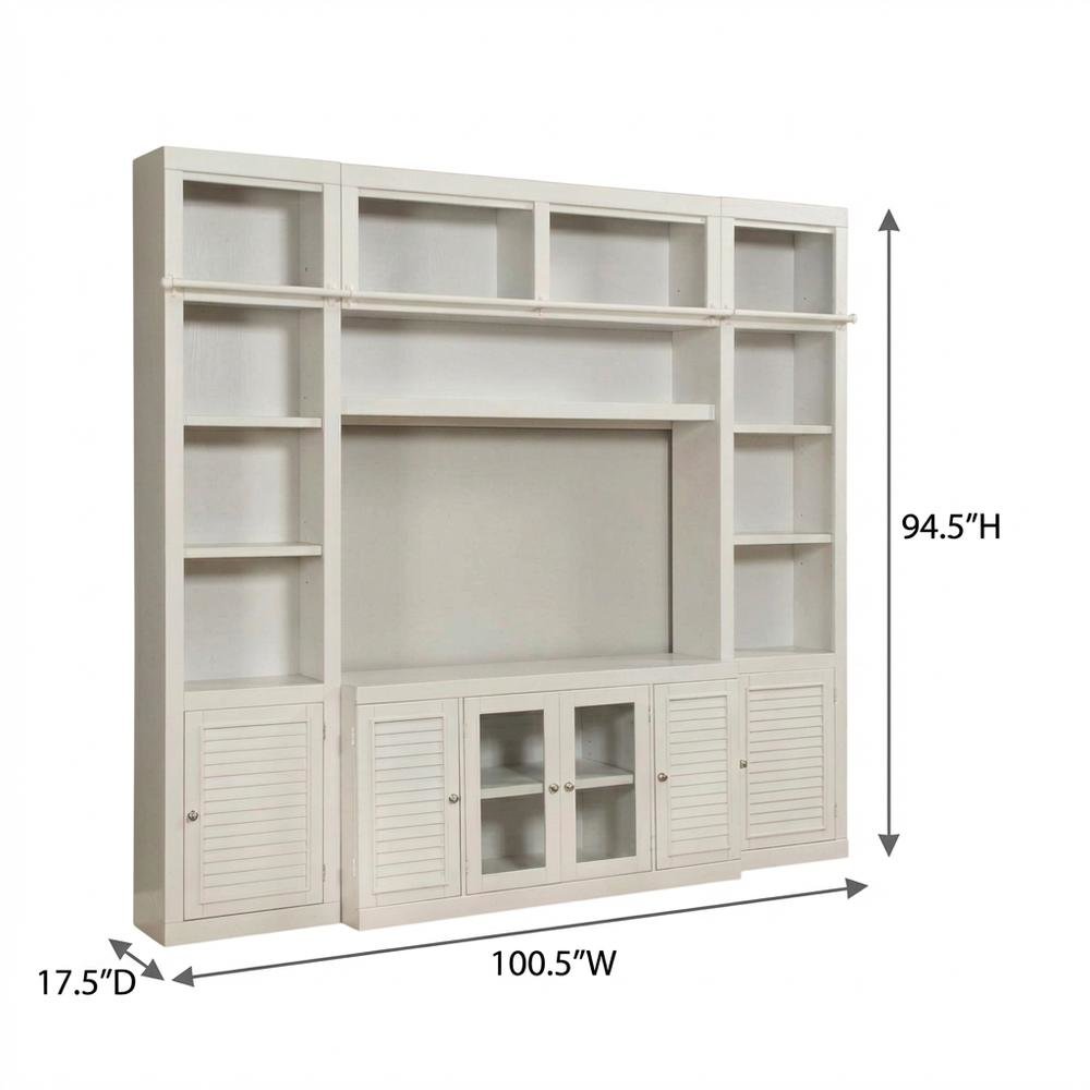 5-Piece Entertainment Wall with Modern Design and Durable Construction. Picture 7