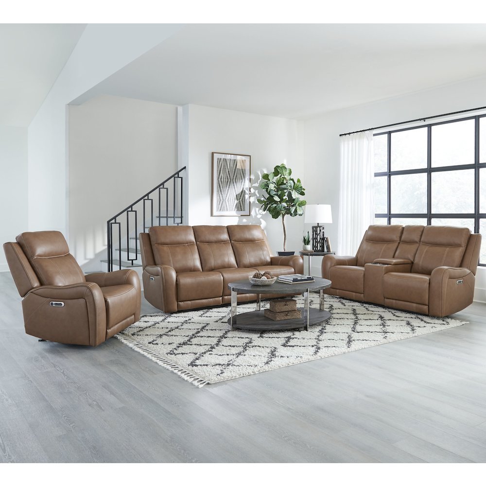 Haywood - Butternut Power Reclining Sofa. Picture 11