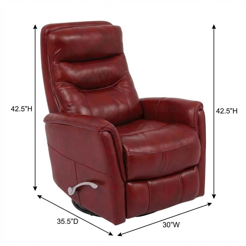 Gemini - Rouge Swivel Glider Recliner. Picture 5