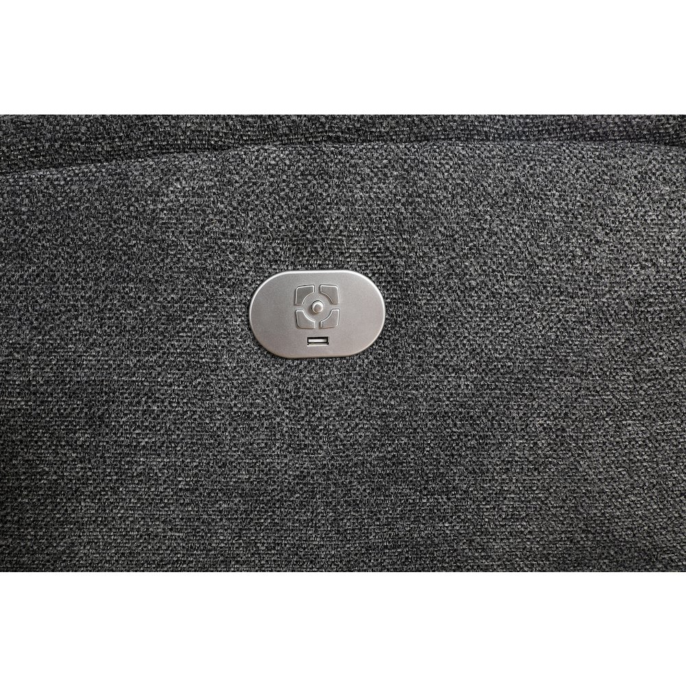 Polaris - Bizmark Grey 6 Piece Modular Power Reclining Sectional. Picture 7