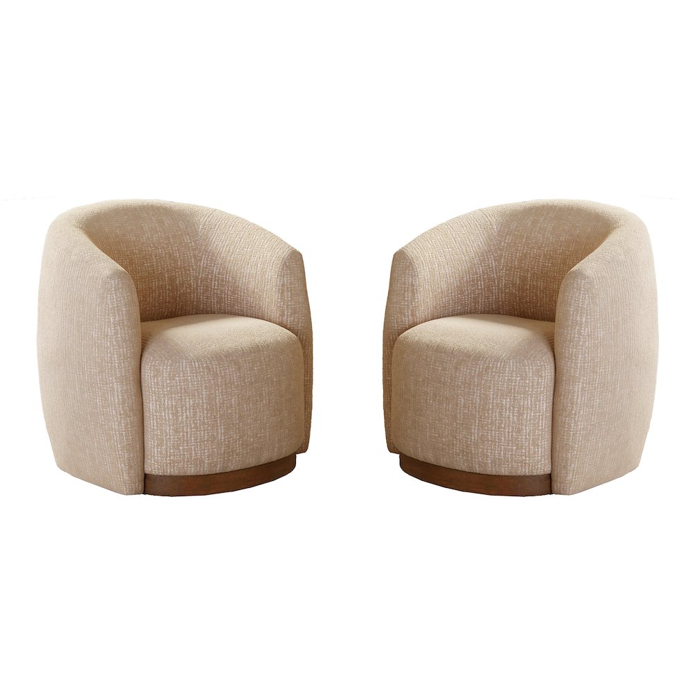 Tatum - Sand Dollar Swivel Accent Chair Two Pack. Picture 1