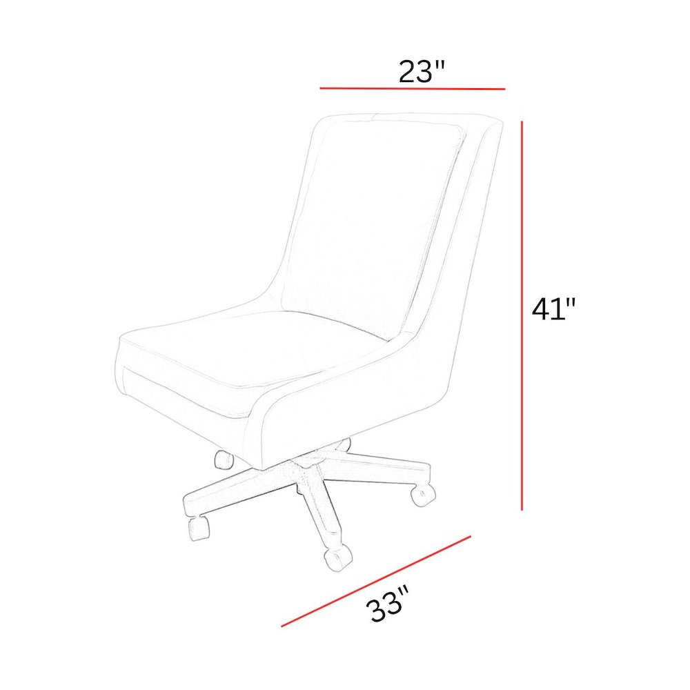 Lotus Cream - Desk Chair. Picture 5