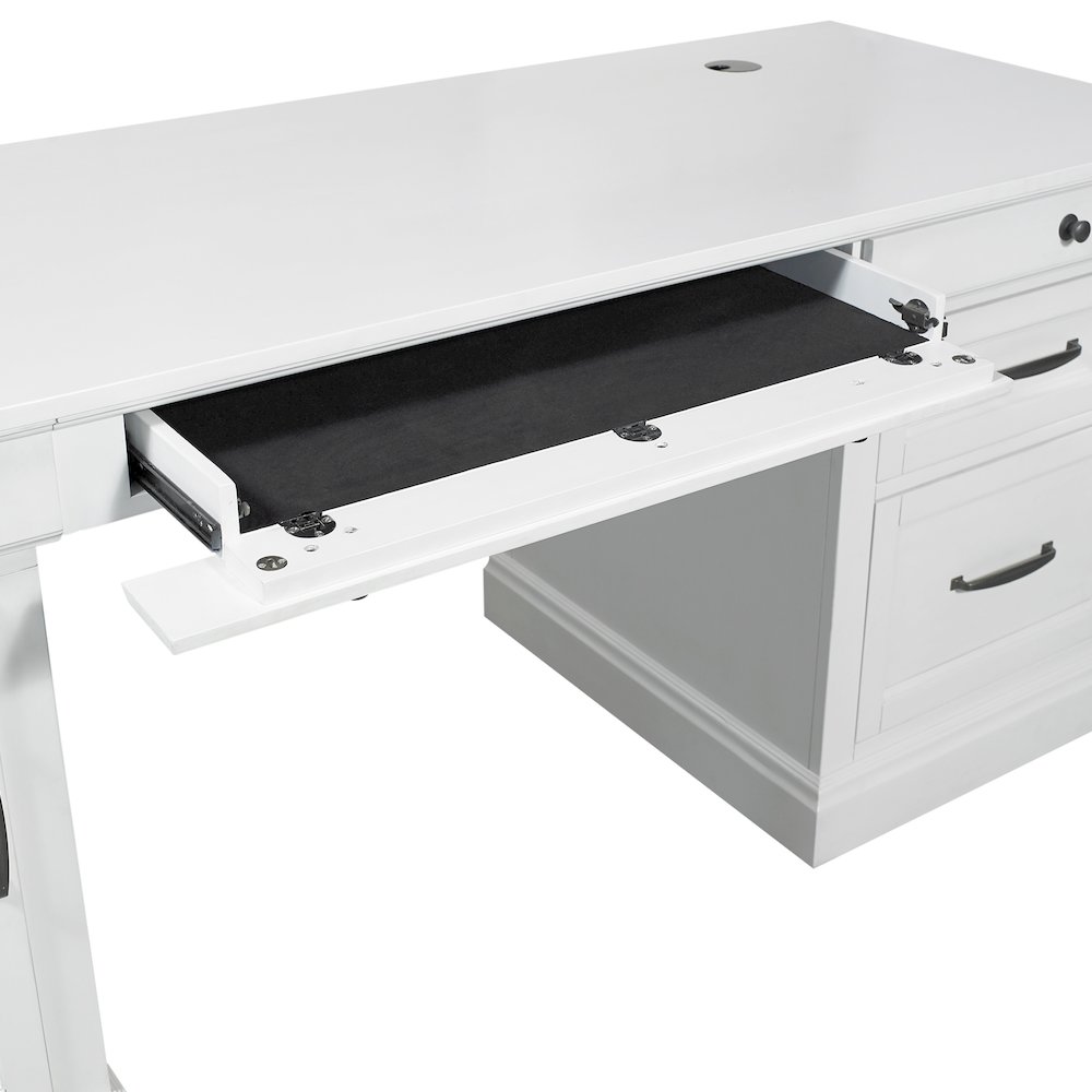 Shoreham - Effortless White Pedestal Desk. Picture 5