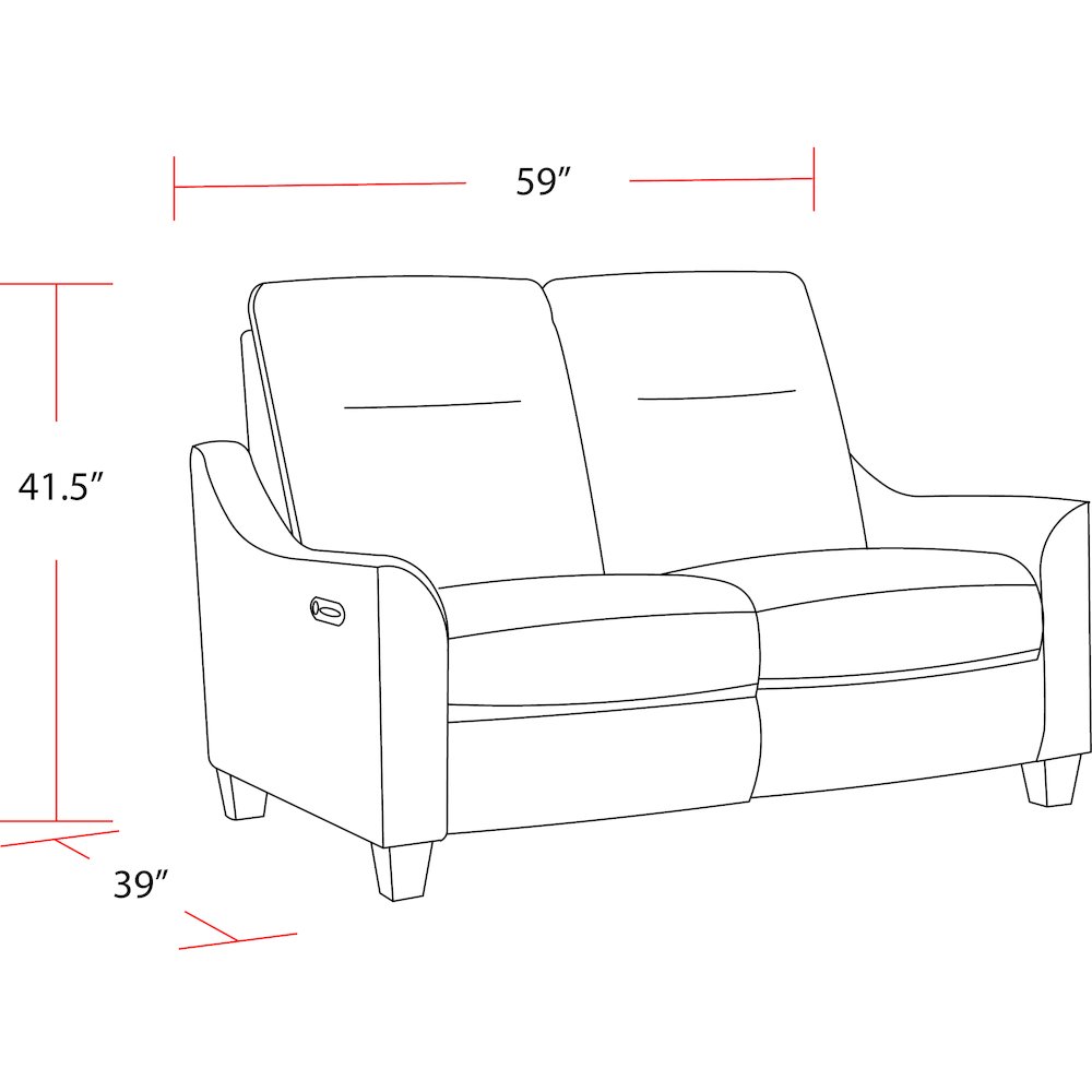 Powered By Freemotion Cordless Power Reclining Loveseat. Picture 2
