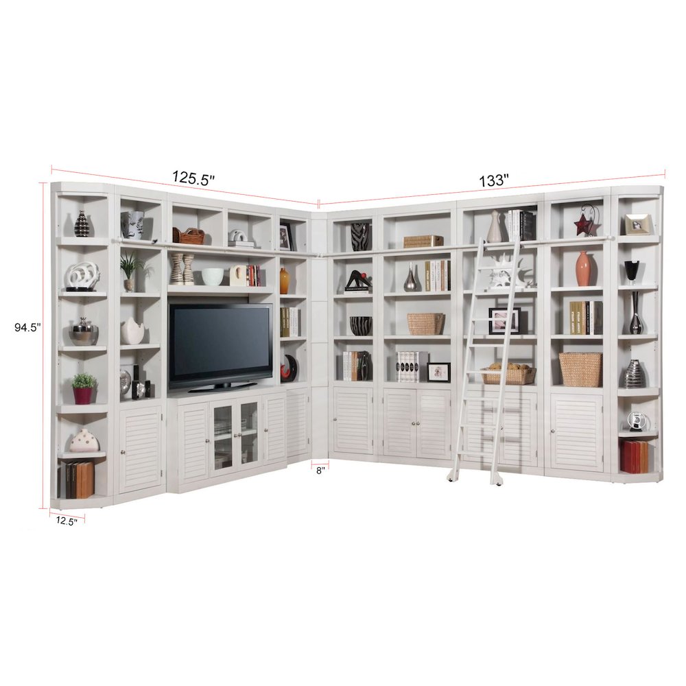 Boca 12 Piece L Shape Entertainment Wall. Picture 12