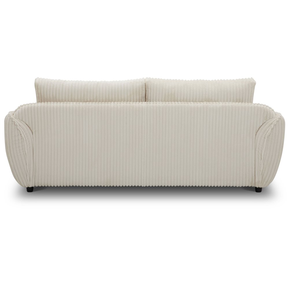 Utopia - Mega Ivory 2 Seat Sofa with Lumbar Pillow. Picture 5