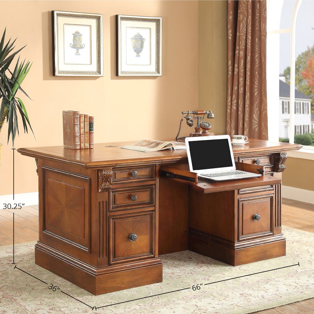 Huntington Double Pedestal Executive Desk. Picture 4