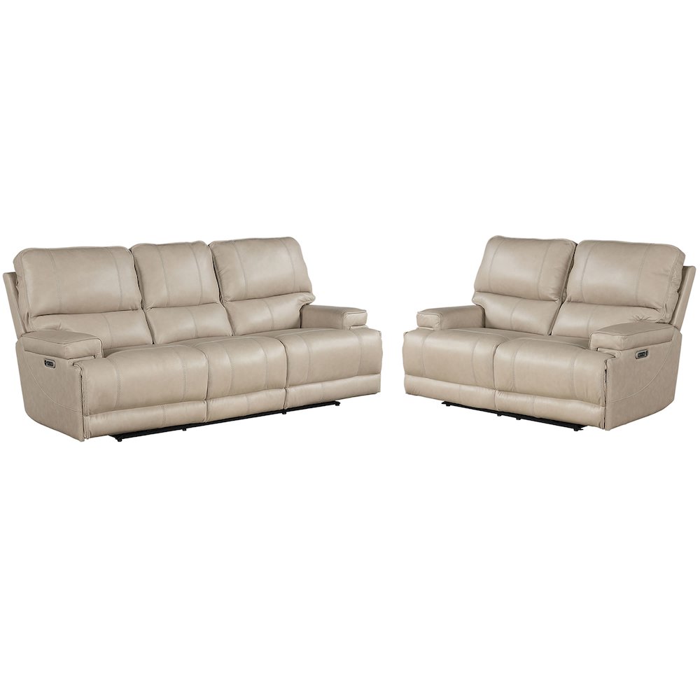 Whitman - Verona Linen - Powered By Freemotion Power Reclining Sofa and Loveseat. Picture 1