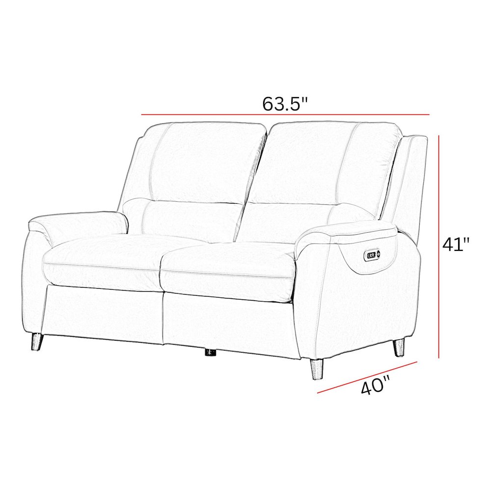 Austin - Caramel Cream Power Reclining Loveseat P2. Picture 11