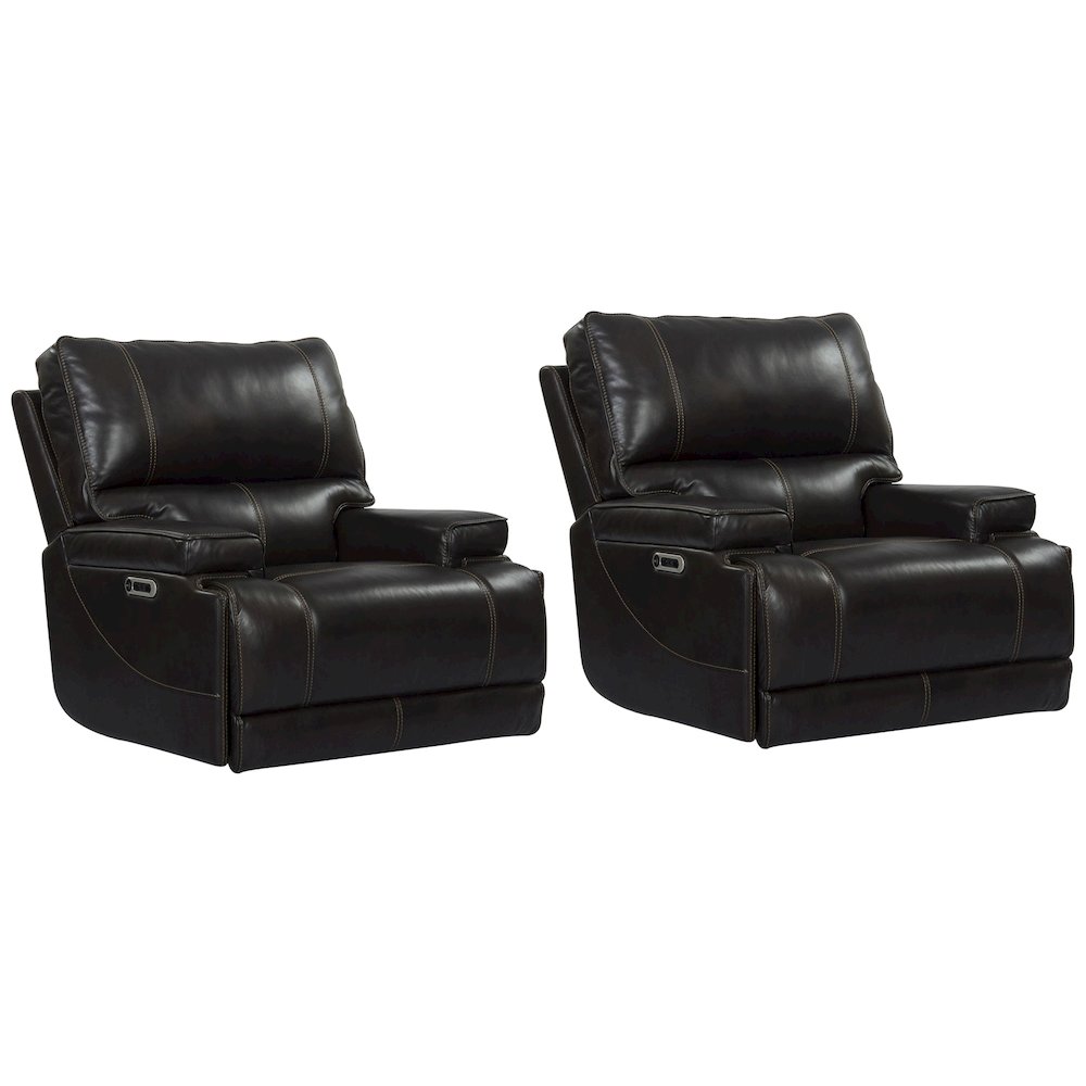 Whitman - Verona Coffee - Powered By Freemotion Cordless Power Recliner Two Pack. Picture 1