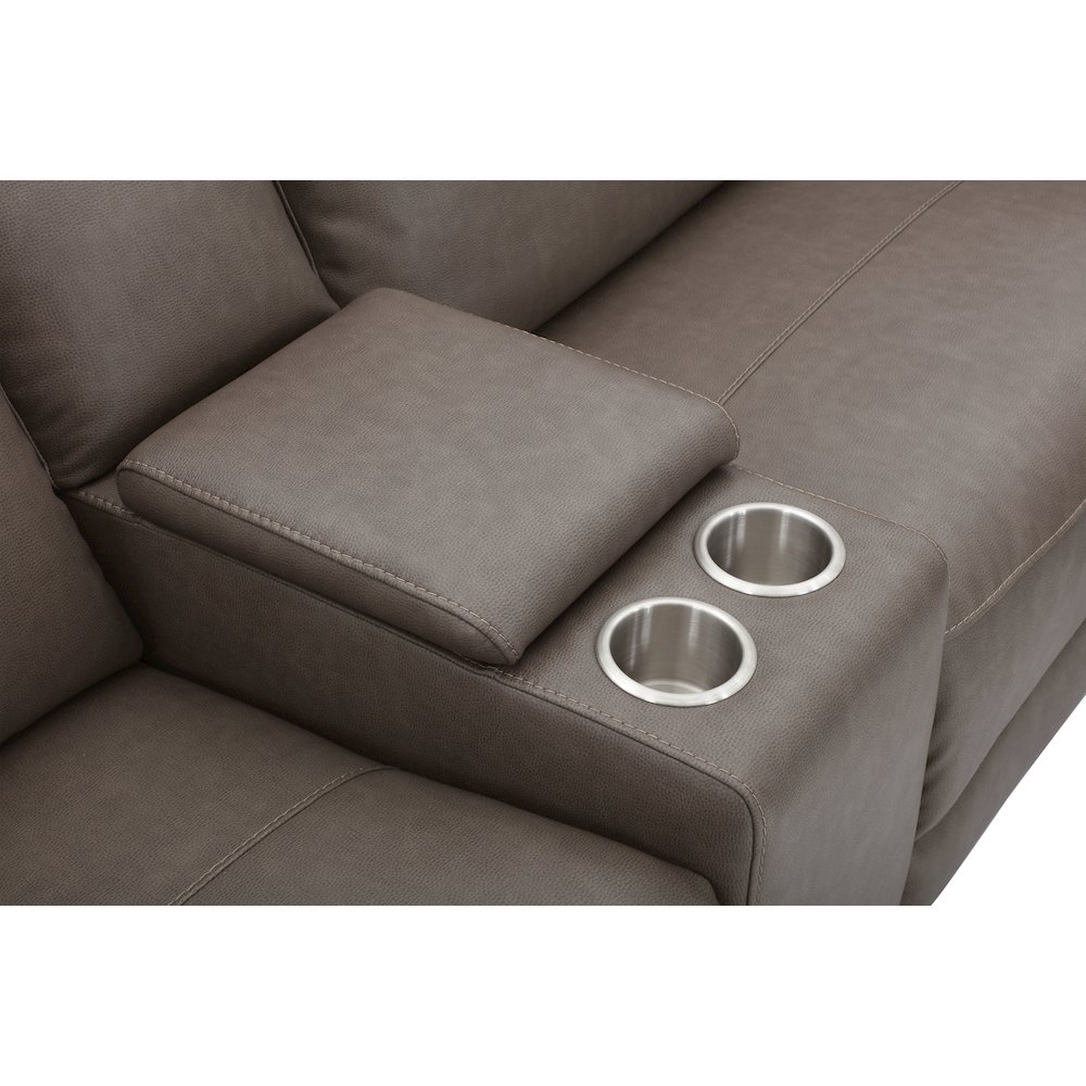 Momentum - Dark Granite 6 Piece Modular Power Reclining Sectional. Picture 6