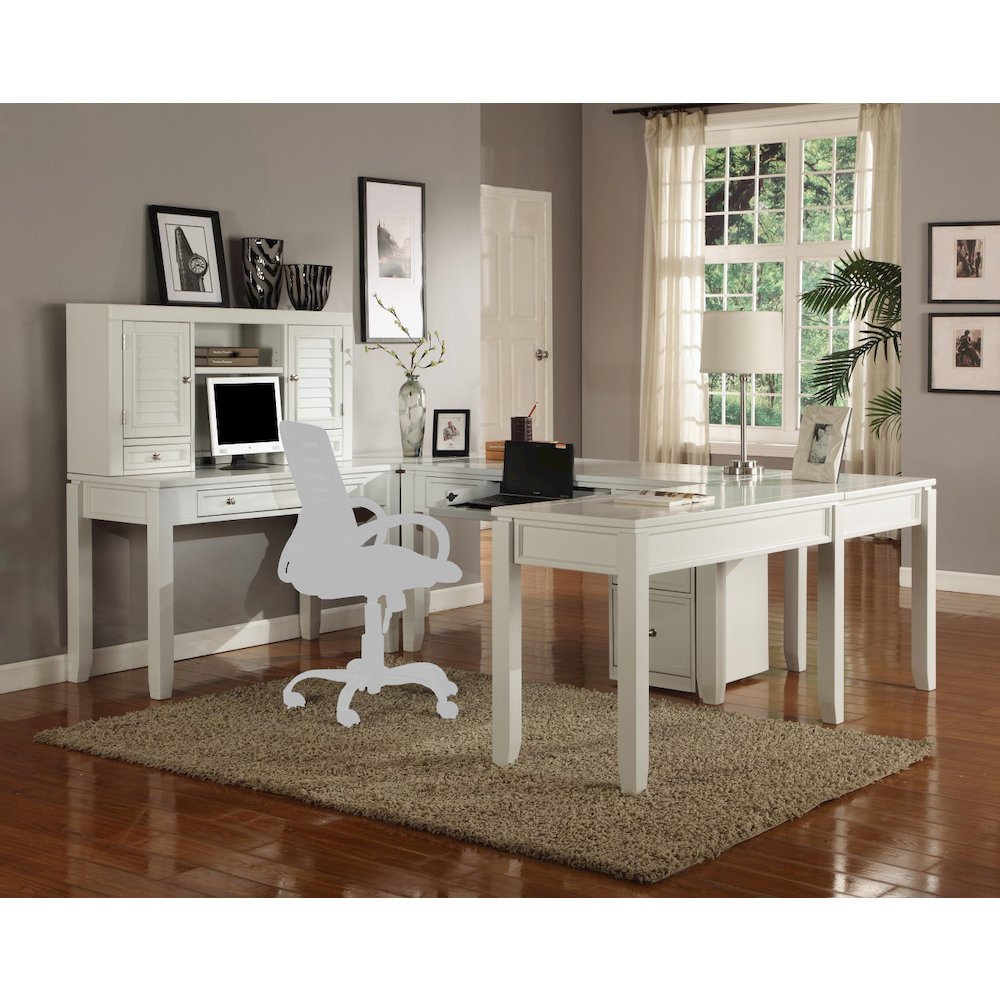 Boca U Shape Desk with Hutch and File. Picture 7