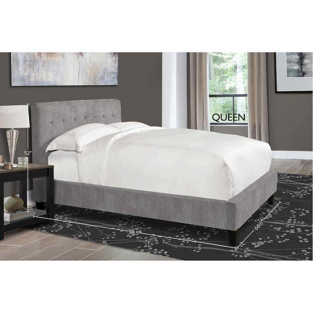 Jody - Cornflower Queen Bed. Picture 6