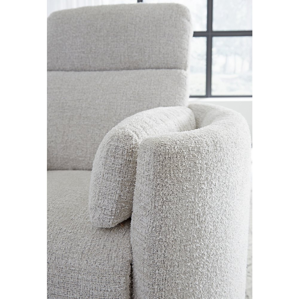 Radius - Angora Linen Manual Swivel Recliner Two Pack. Picture 11