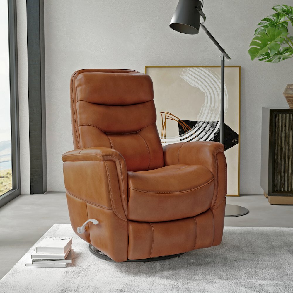Gemini - Butterscotch Swivel Glider Recliner Two Pack. Picture 7