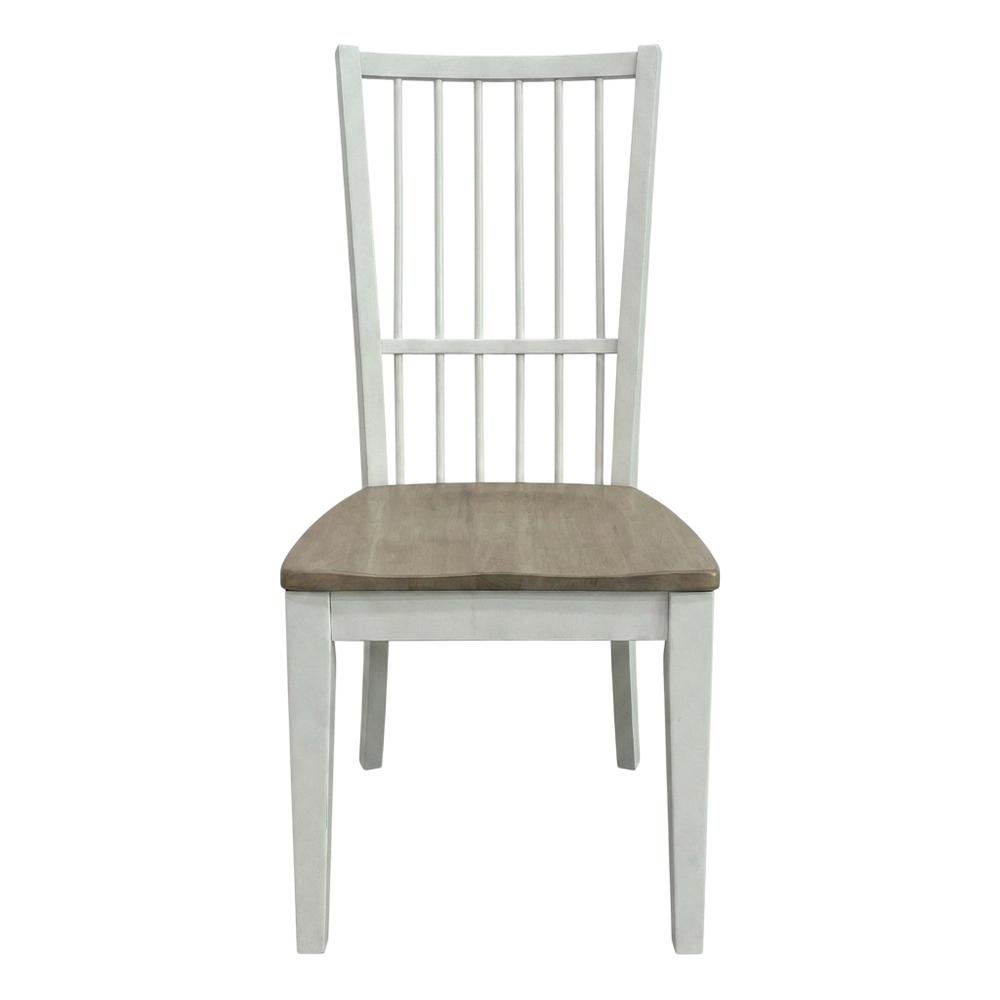 White Spindle Back Dining Chairs in Two-Pack with Classic Style and Comfort. Picture 5