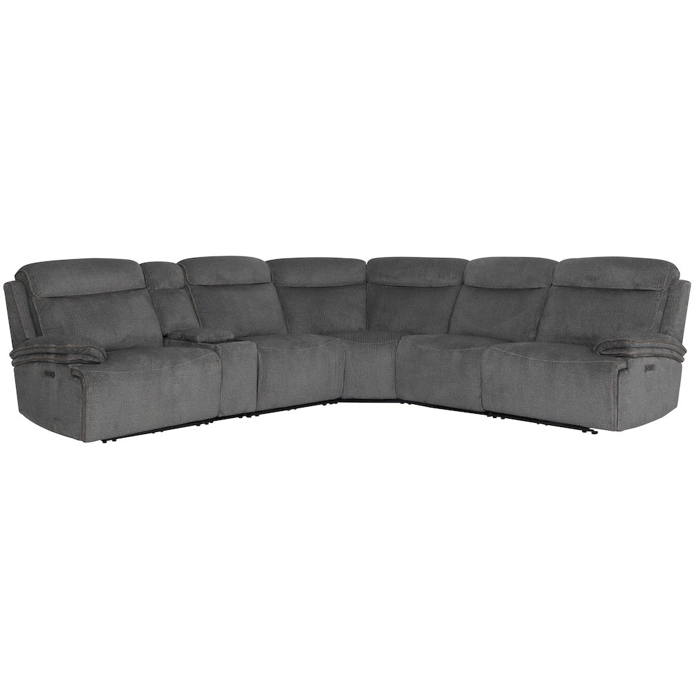 Alpine - Airy Midnight 6 Piece Zero Gravity Power Reclining Sectional. Picture 1