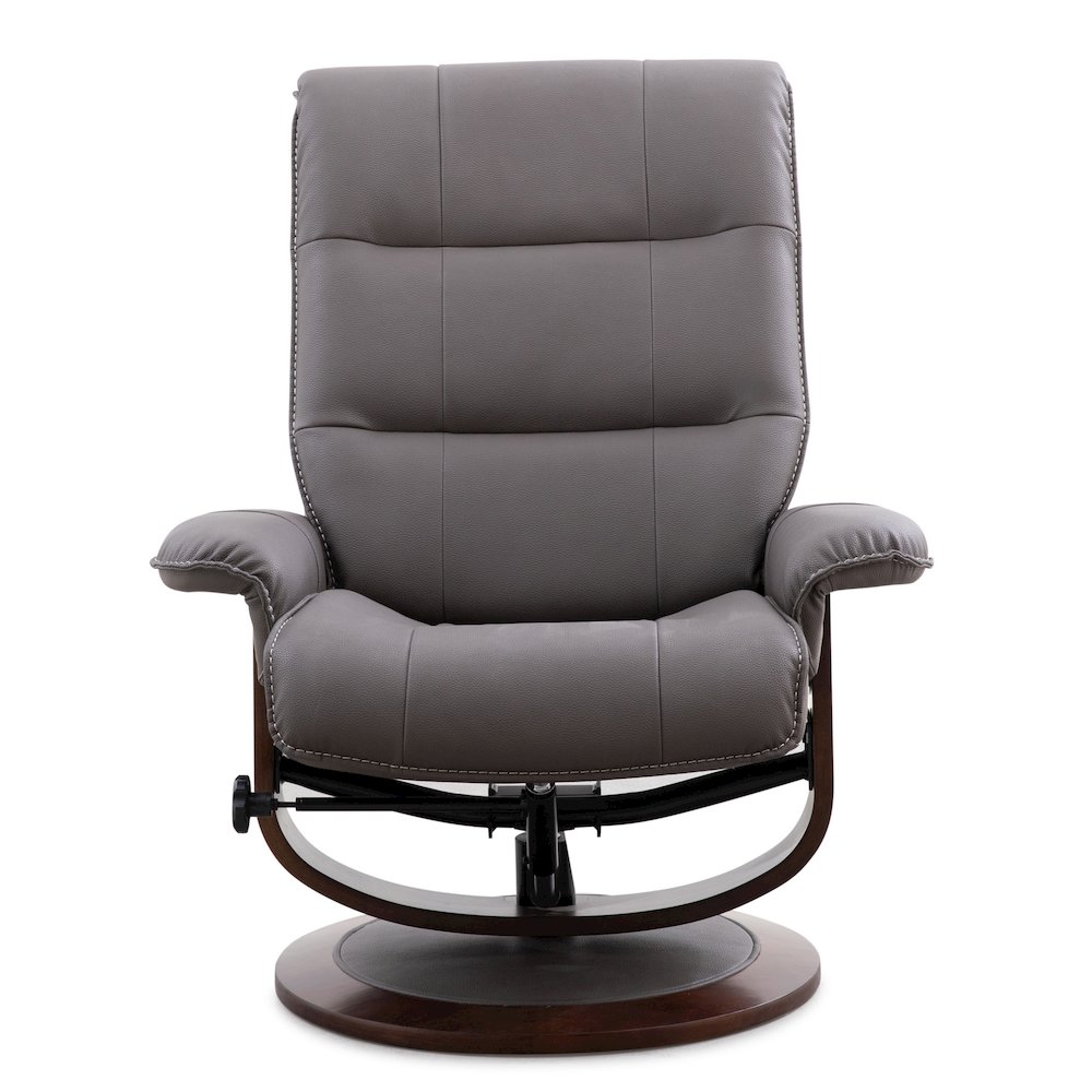 Knight - Haze Manual Reclining Swivel Chair and Ottoman. Picture 2