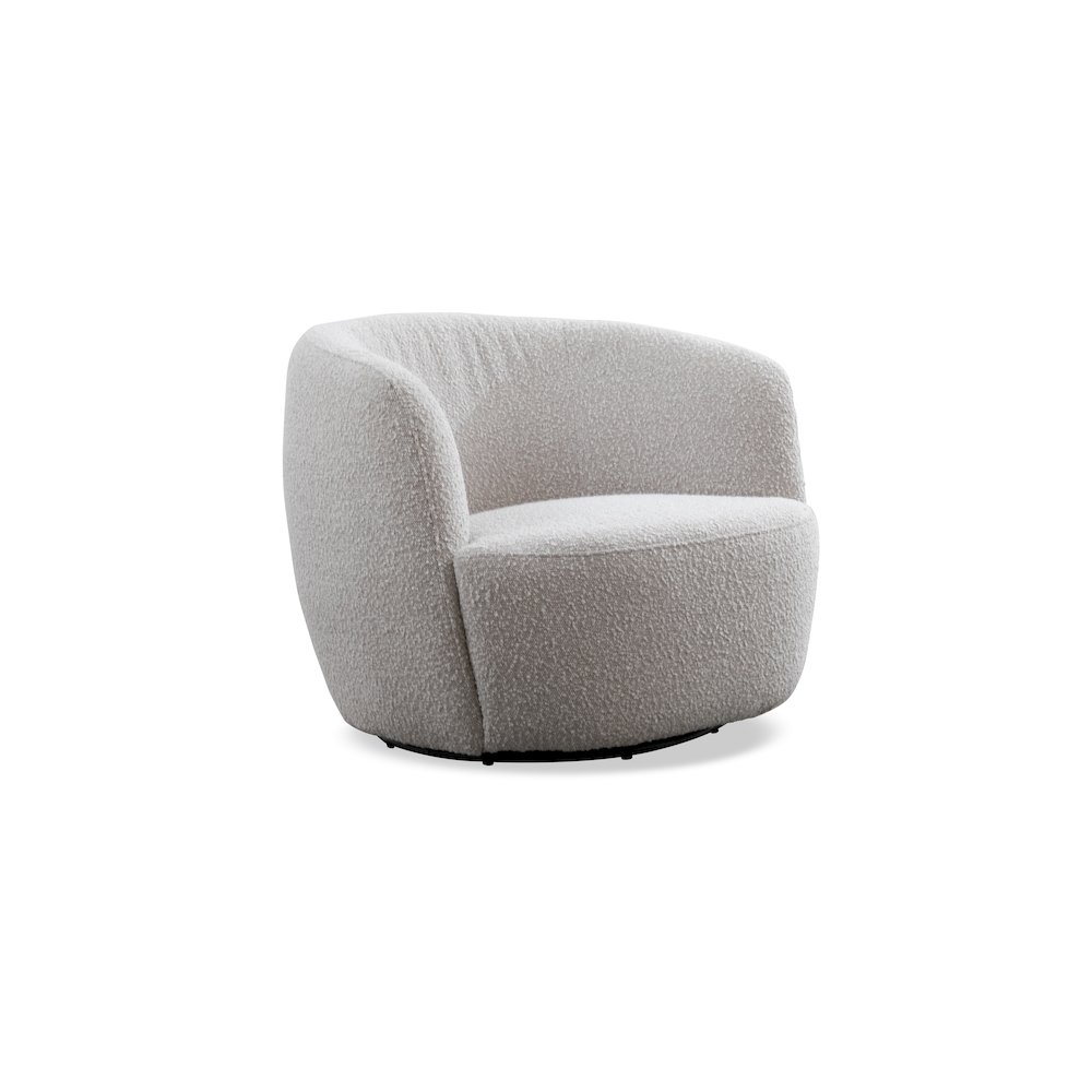 Carina - Bloke Cotton Swivel Barrel Chair. Picture 1