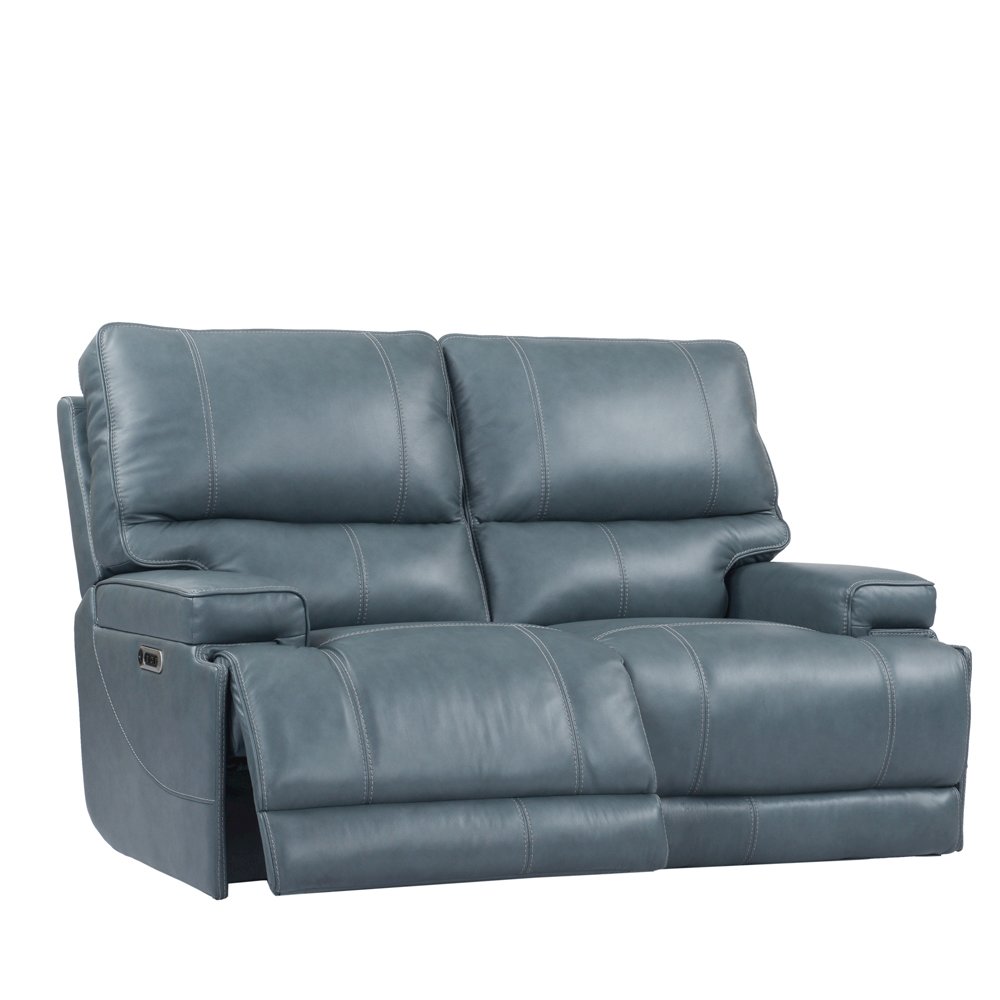 Whitman - Verona Azure - Powered By Freemotion Cordless Power Reclining Loveseat. Picture 2