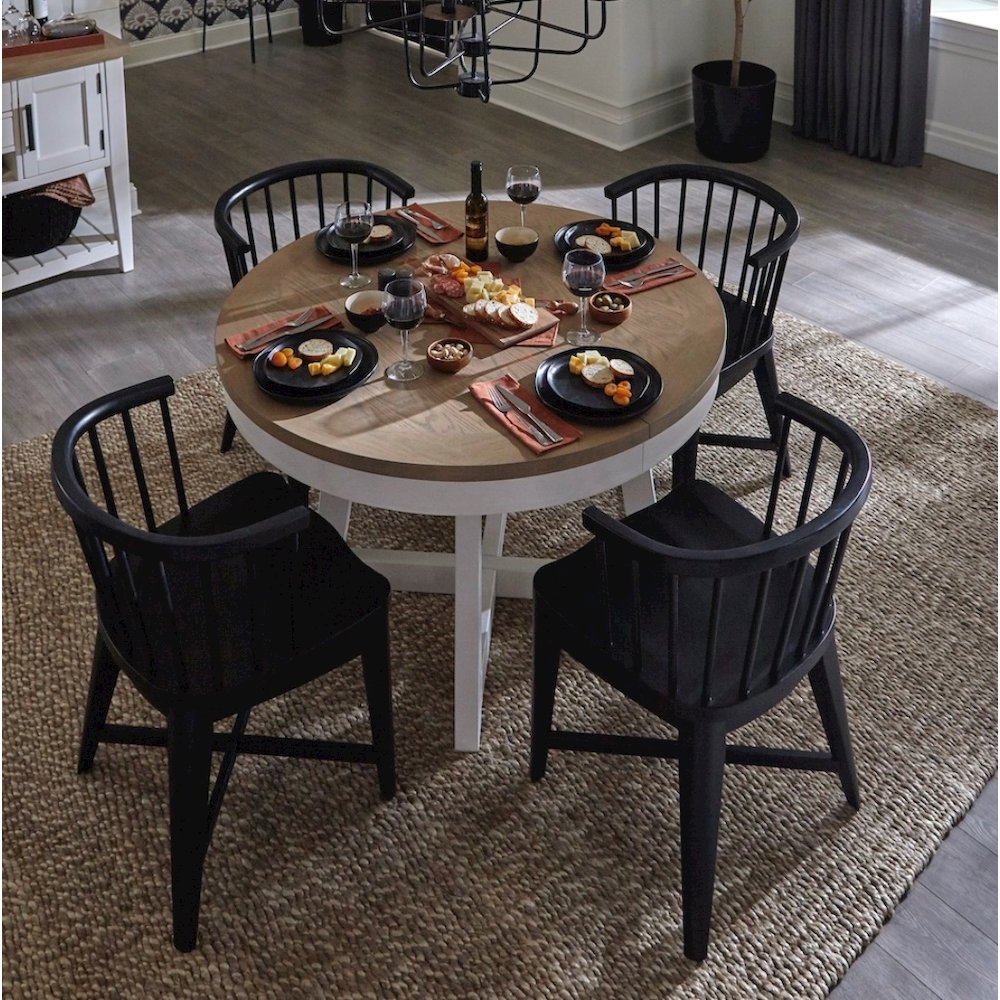Americana Modern Dining Barrel Dining Chair Two Pack. Picture 4