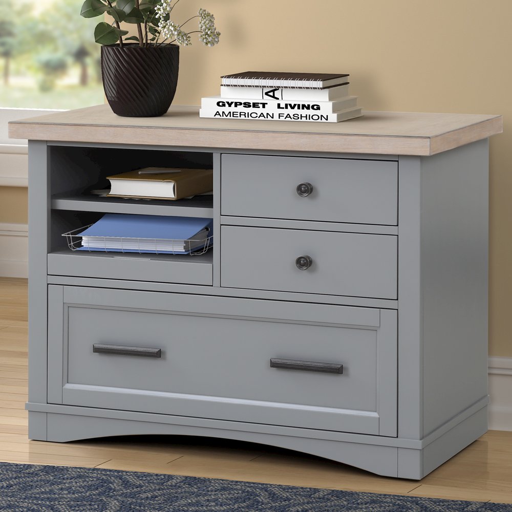 Modern - Dove Functional File with Power Center. Picture 2