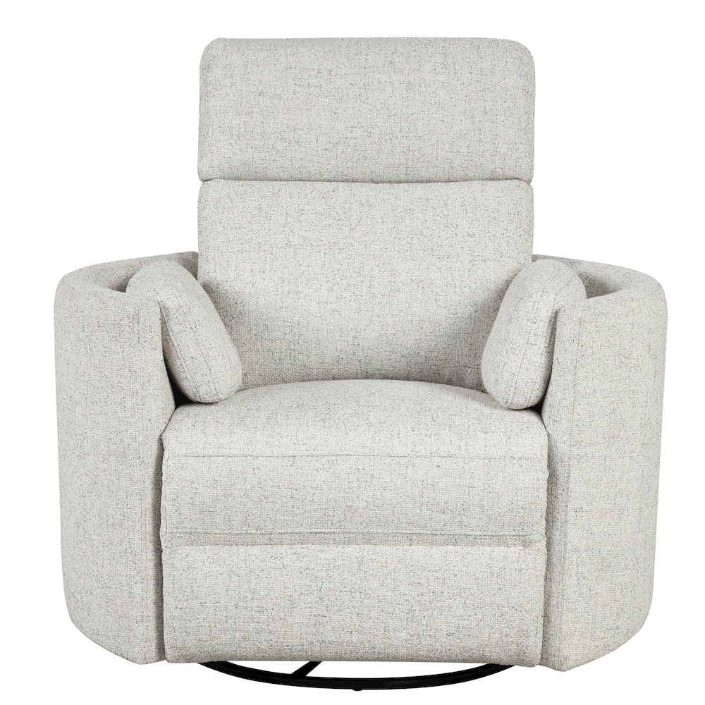 Radius - Natural Beauty Quartz Power Swivel Glider Recliner Two Pack. Picture 3