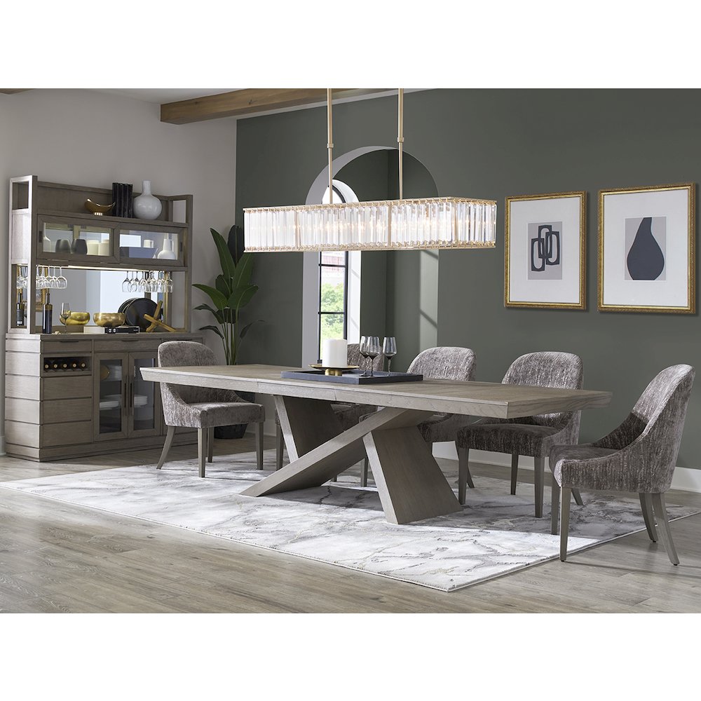Pure Modern Dining Upholstered Armless Side Chair. Picture 3