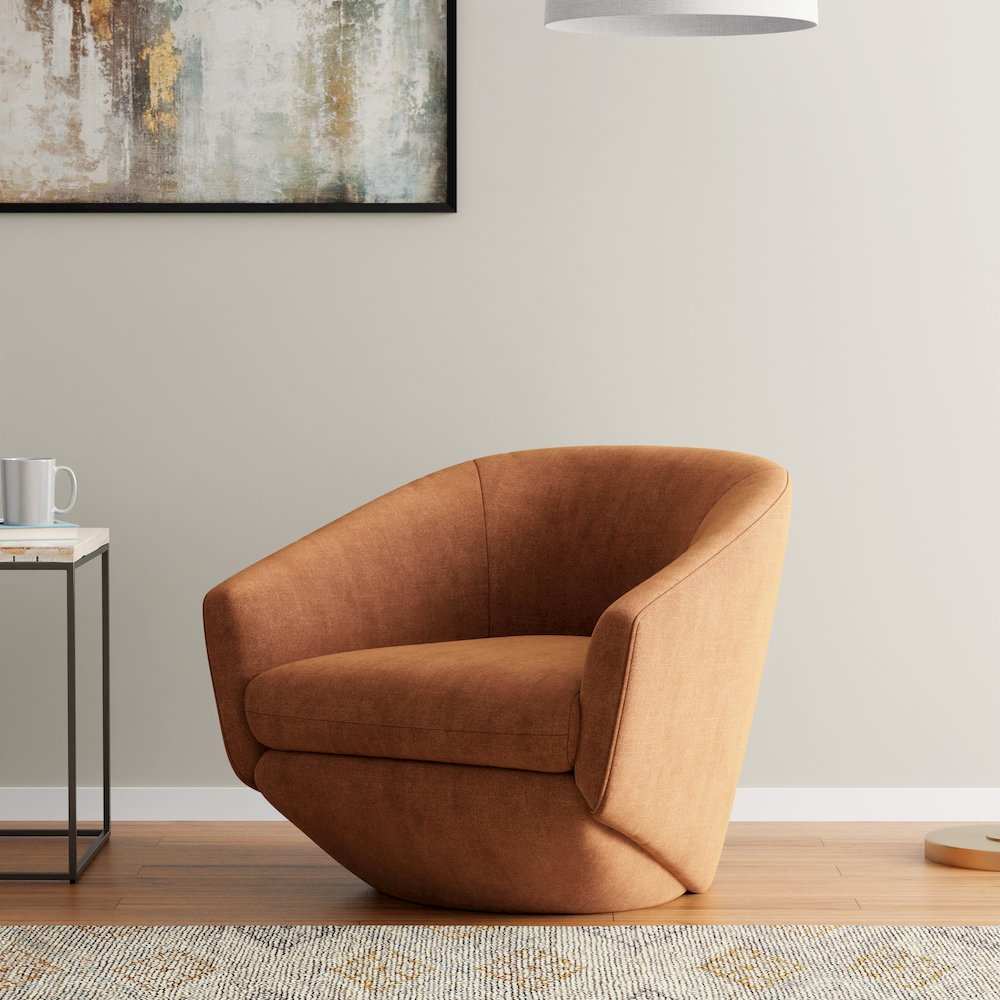 The Twist - Elise Rust Swivel Chair Two Pack. Picture 9
